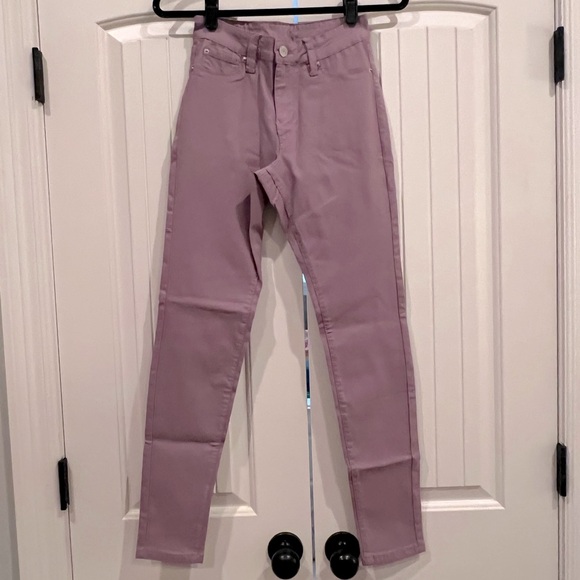 YMI Hyper-Stretch Jeggings • Heather Purple - Picture 1 of 2
